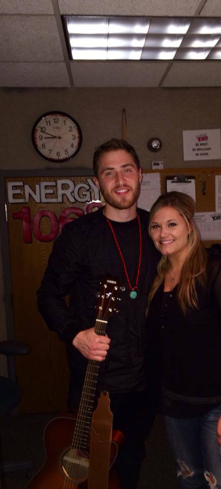 Mike Posner at ENERGY 106.9 in Milwaukee, WI 2/28/14
