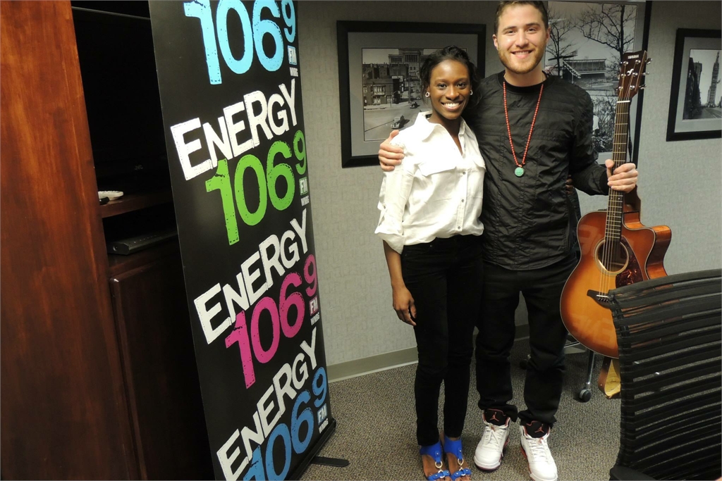 Mike Posner at ENERGY 106.9 in Milwaukee, WI 2/28/14
facebook.com/energy1069
