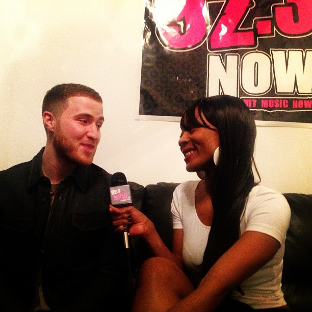 Mike Posner being interviewed by Eutopia at the 92.3 NOW 'One Night Stand' event 5/1/13
Photo by Eutopia
instagram.com/eutopiabk
