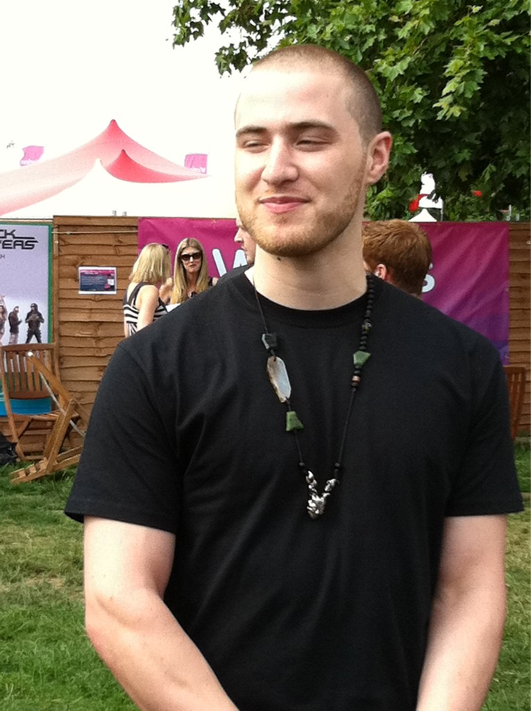 Mike Posner backstage
