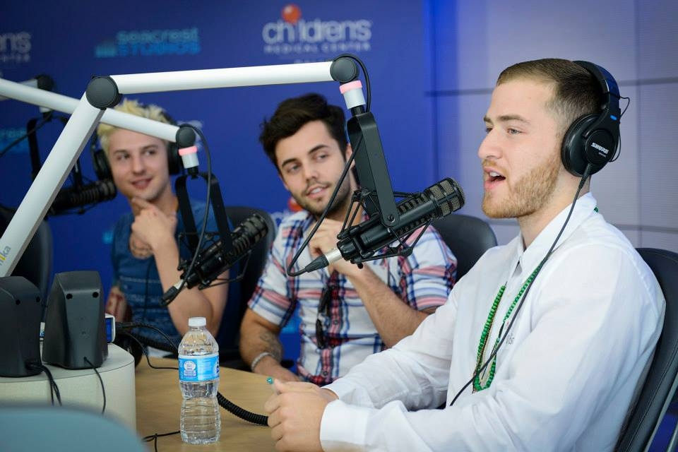 Mike Posner and Hot Chelle Rae at Seacrest Studios at Children's Medical Center - Dallas, TX 7/3/13
