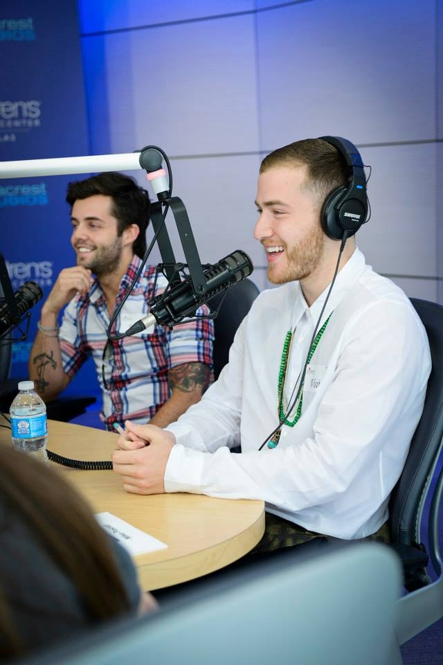 Mike Posner and Hot Chelle Rae at Seacrest Studios at Children's Medical Center - Dallas, TX 7/3/13
