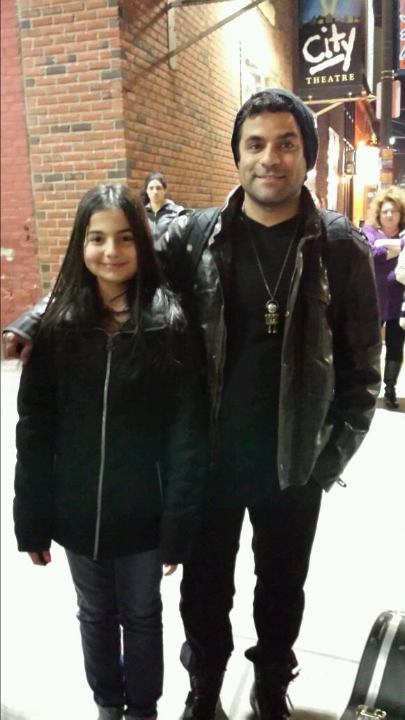 Angel met Mike Posner's guitarist.