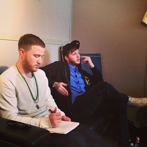 Mike Posner and James Arthur in a studio in London 4/25/13
Photo by Labrinth
instagram.com/official_labrinth
