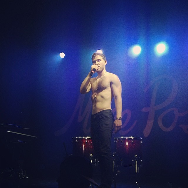 Mike Posner performing at Juniata College 3/29/14
Instagram @theforce93
