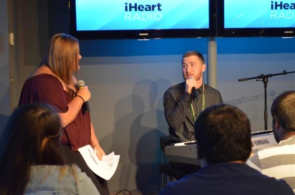 Mike Posner Q&A with KISS 95.7 at the Dunkin Donuts Music Lounge 7/18/13
Photo by KISS 95.7
kiss957.com
