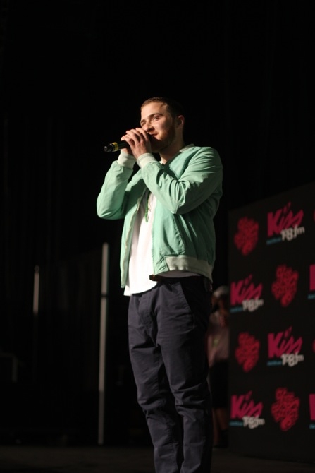 Sammy Adams and Mike Posner perform "L.A. Story" at Kiss Concert 2013
Photo by kiss108.com
