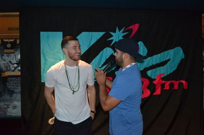 Mike Posner at the KISS 108 FM Believe Tour Pre-Party in Boston, MA 7/20/13
kiss108.com
