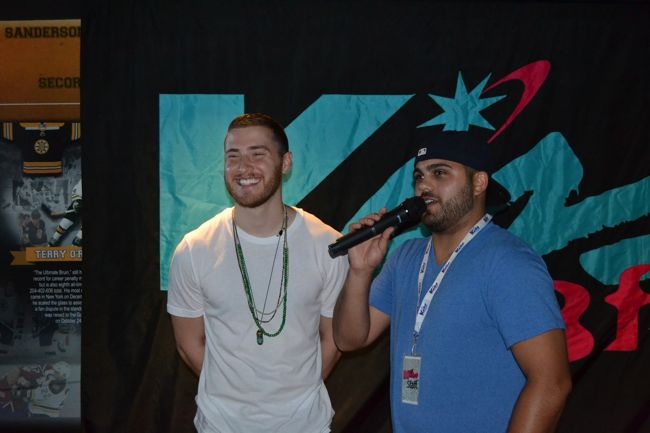 Mike Posner at the KISS 108 FM Believe Tour Pre-Party in Boston, MA 7/20/13
kiss108.com
