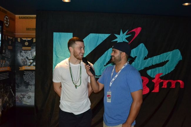 Mike Posner at the KISS 108 FM Believe Tour Pre-Party in Boston, MA 7/20/13
kiss108.com
