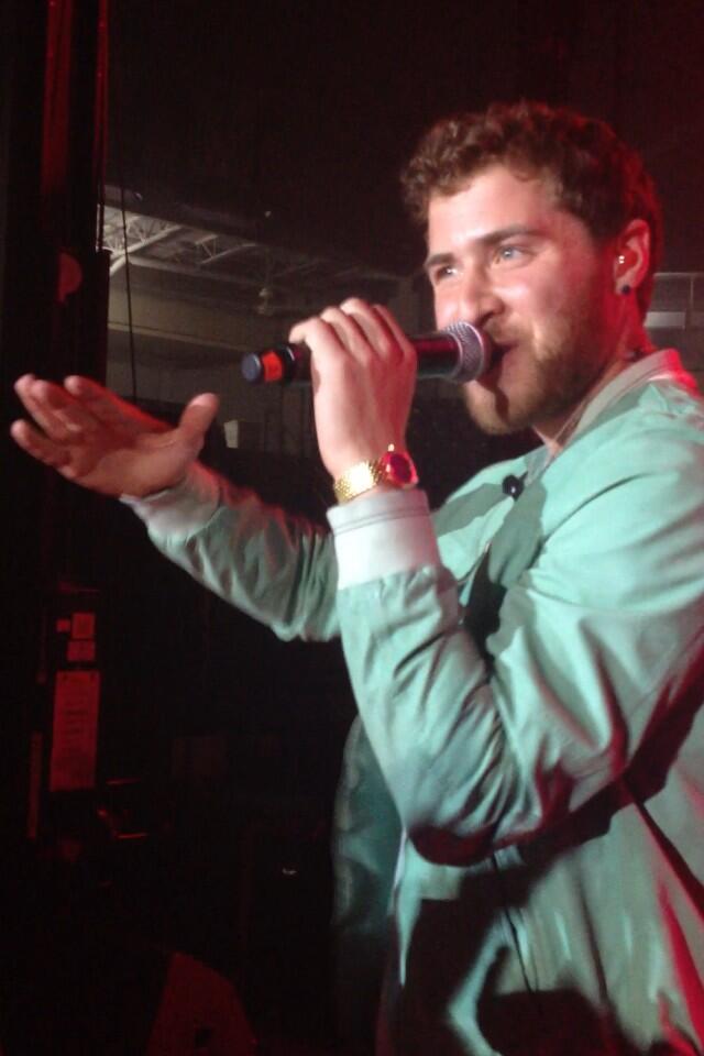 Mike Posner performing at Minnesota State University, Mankato in Mankato, MN 4/28/14
Twitter @erinskoog
