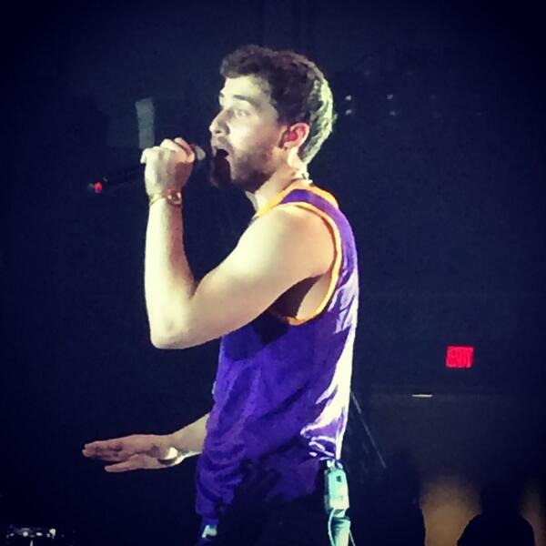 Mike Posner performing at Minnesota State University, Mankato in Mankato, MN 4/28/14
Twitter @kaitlynicole17
