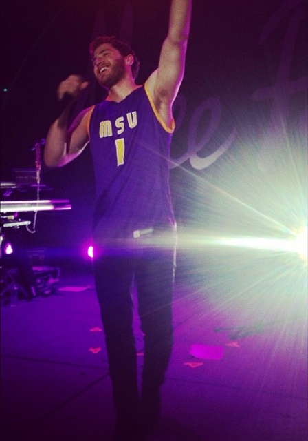 Mike Posner performing at Minnesota State University, Mankato in Mankato, MN 4/28/14
Instagram @lindsay_krantz
