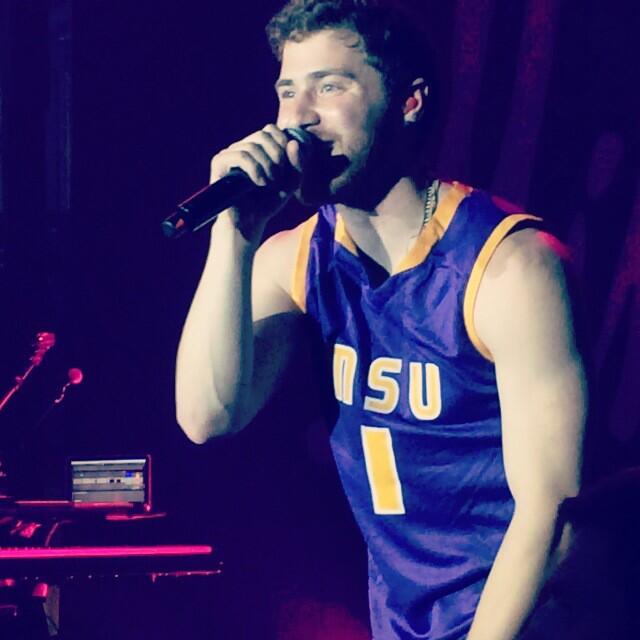 Mike Posner performing at Minnesota State University, Mankato in Mankato, MN 4/28/14
Twitter @T_Bren5
