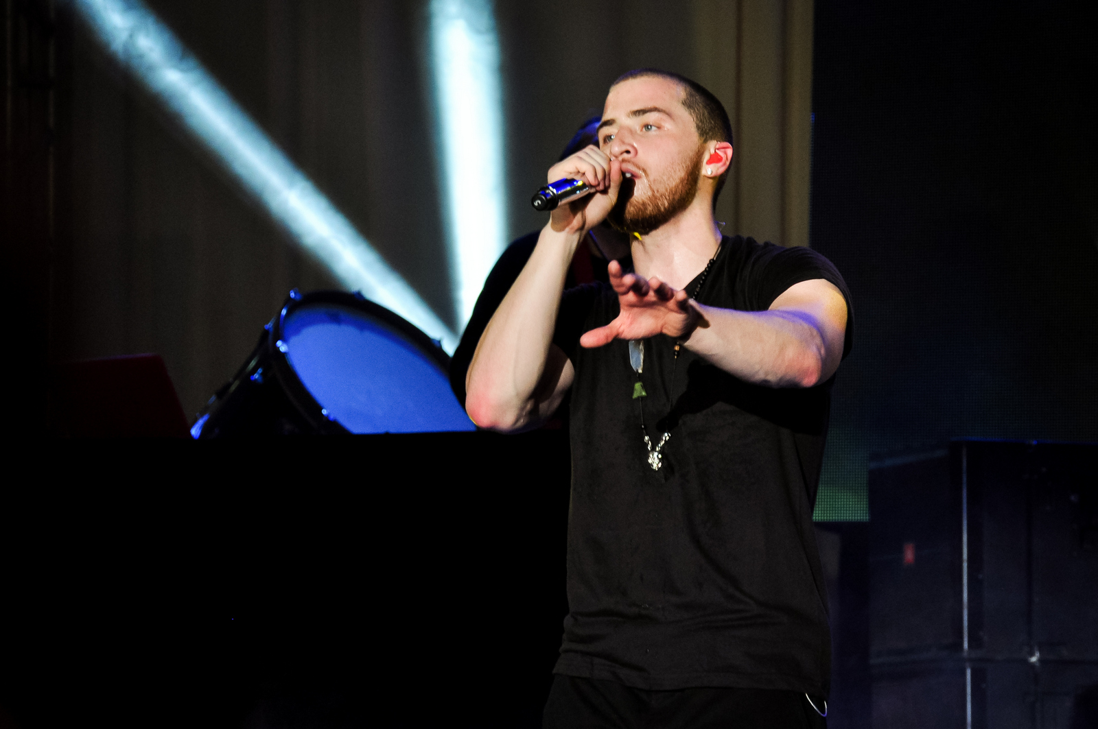 Mike Posner performing at TriNoma in Quezon City, Philippines 12/8/11
Photo by Leon Gabriel
