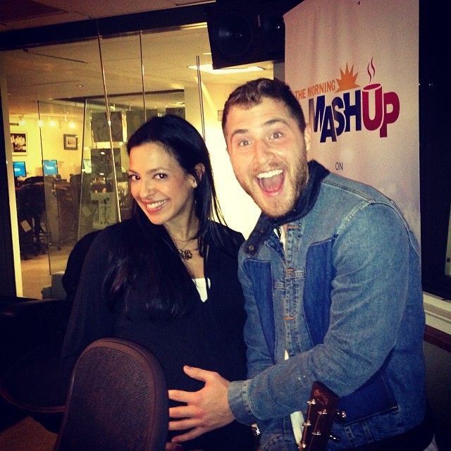 Mike Posner with Nicole Ryan of The Morning Mash Up crew in New york, NY 2/24/14
Instagram @mashupnicole
