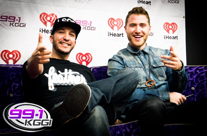 Mike Posner with ODM of 99.1 KGGI - Riverside, CA 1/17/14
kggiradio.com
