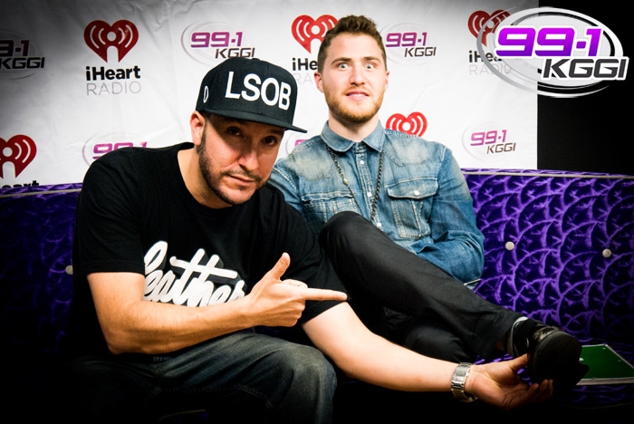 Mike Posner with ODM of 99.1 KGGI - Riverside, CA 1/17/14
kggiradio.com
