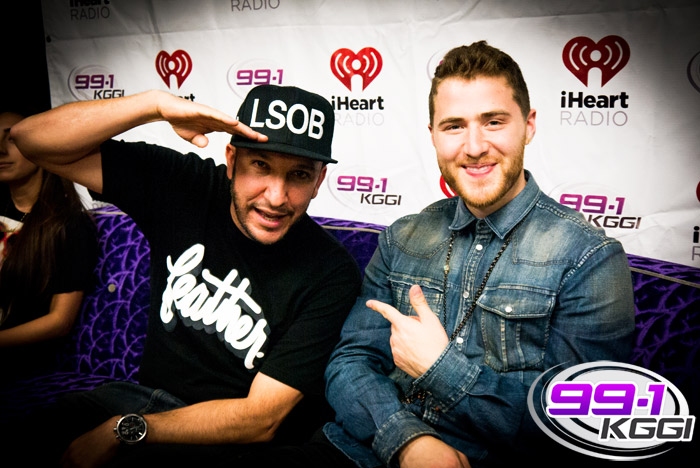 Mike Posner with ODM of 99.1 KGGI - Riverside, CA 1/17/14
kggiradio.com
