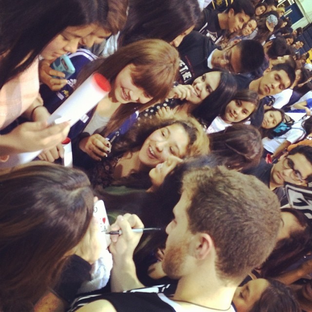 Mike Posner at the Power 106 All-Star Basketball Game in Alhambra, CA 3/6/14
Instagram @mikeposner
