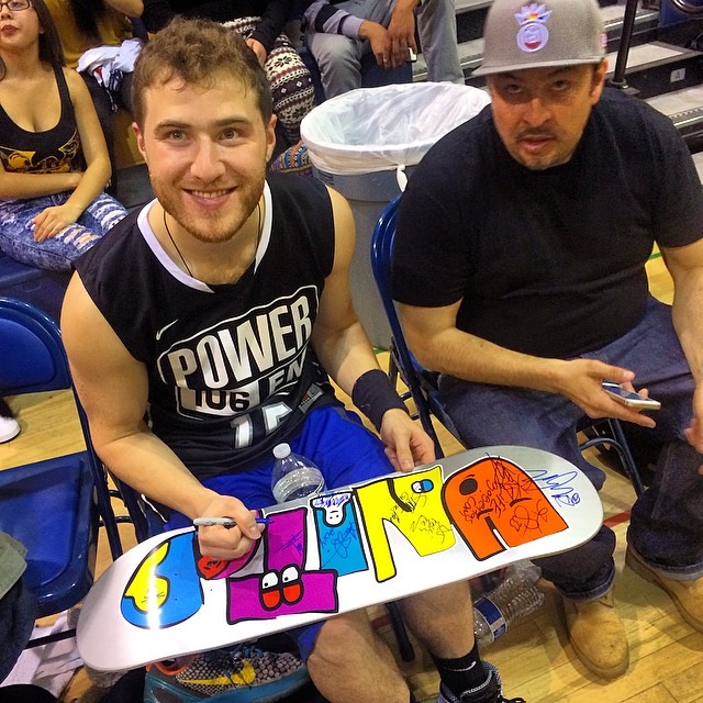 Mike Posner at the Power 106 All-Star Basketball Game in Alhambra, CA 3/6/14
Instagram @djspeednwa
