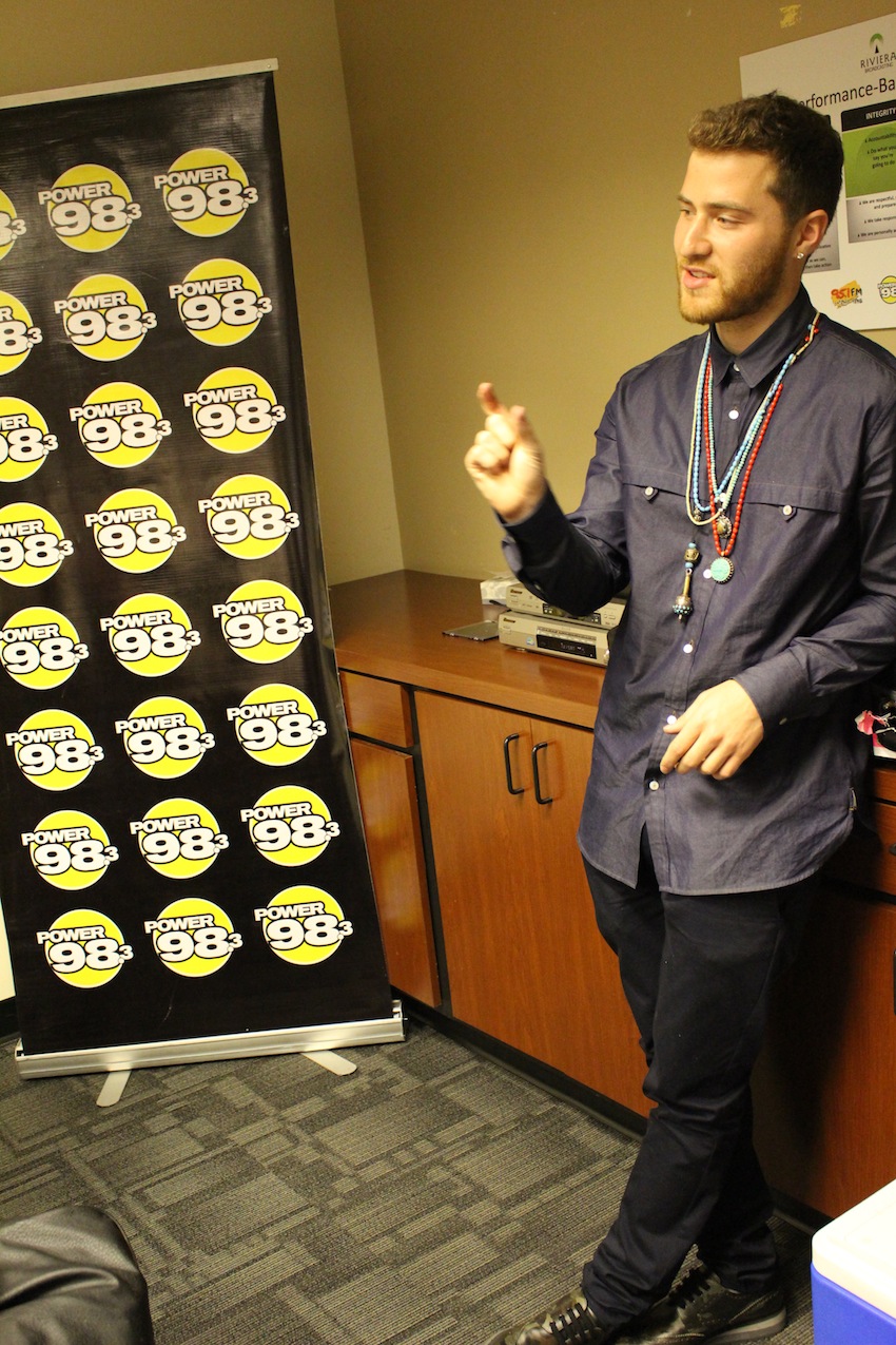 Mike Posner at Power 98.3 FM - Phoenix, AZ 1/23/14
power983fm.com
