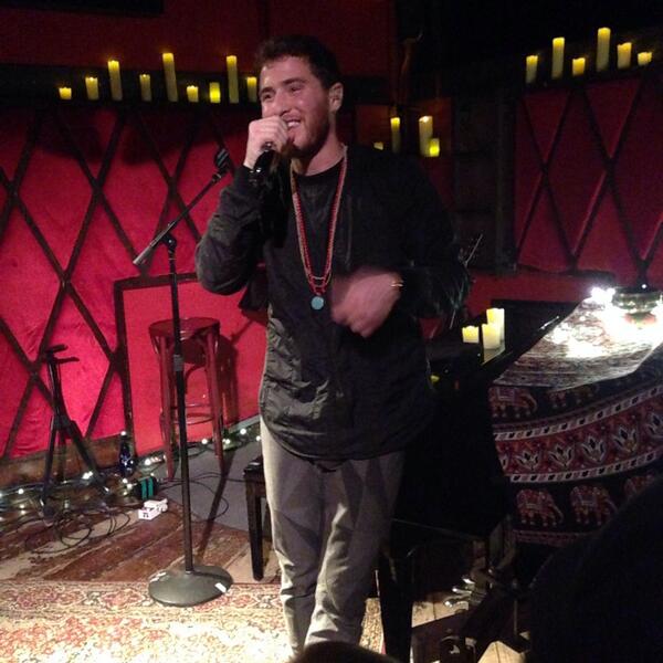 Mike Posner performing on his Unplugged Tour in New York City, NY 4/3/14
Twitter @AlliBeau
