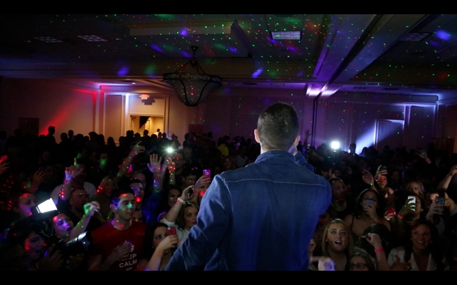 Mike Posner performing at Singles Mingle Pajama Party in Troy, MI 2/7/14
mojointhemorning.com
