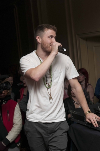 Mike Posner performing at Singles Mingle Pajama Party in Troy, MI 2/7/14
mojointhemorning.com
