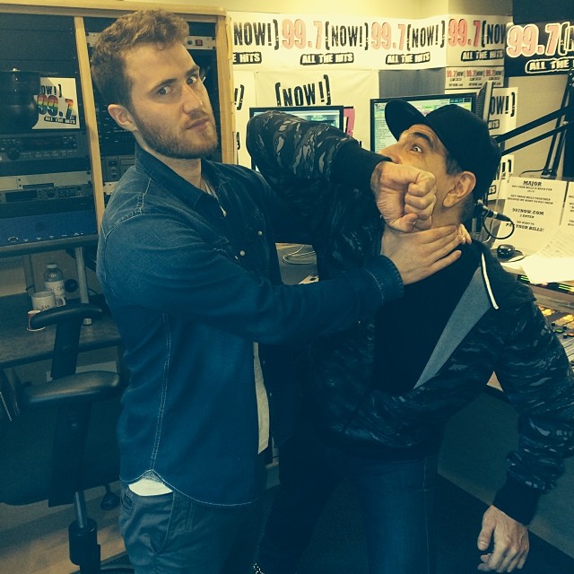 Mike Posner with St. John of 99.7 NOW - San Francisco, CA 1/8/14
Instagram @stjohnsofierce
