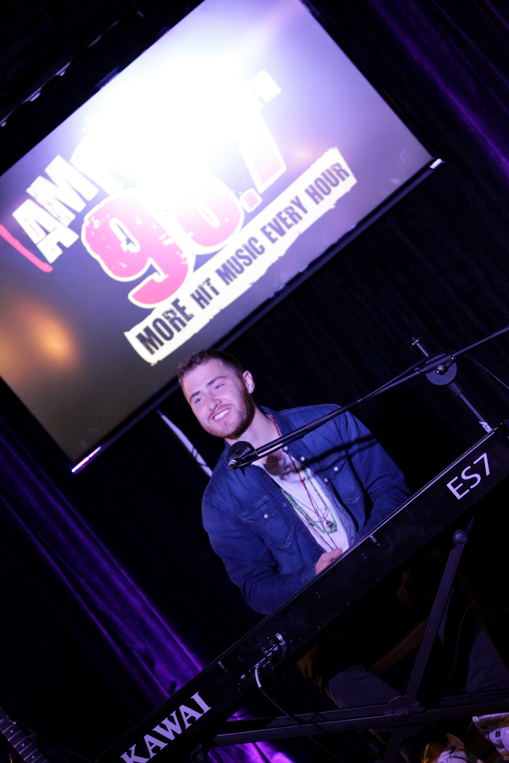 Mike Posner performing at the 98.7 AMP Radio Switch Party - Southfield, MI 2/7/14
987ampradio.cbslocal.com
