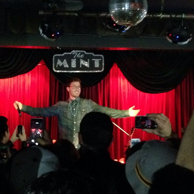 Mike Posner performing on his Unplugged Tour at The Mint in Los Angeles, CA 4/10/14
