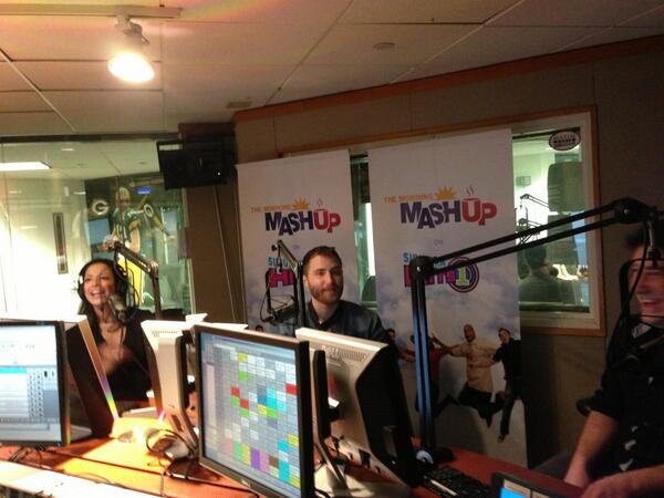 Mike Posner talking with The Morning Mash Up crew in New york, NY 2/24/14
Twitter @MorningMashUp
