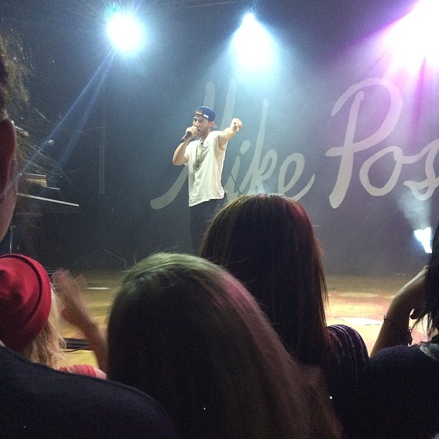 Mike Posner performing at Thiel College in Greenville, PA 4/25/14
Instagram @_taintedloveeee
