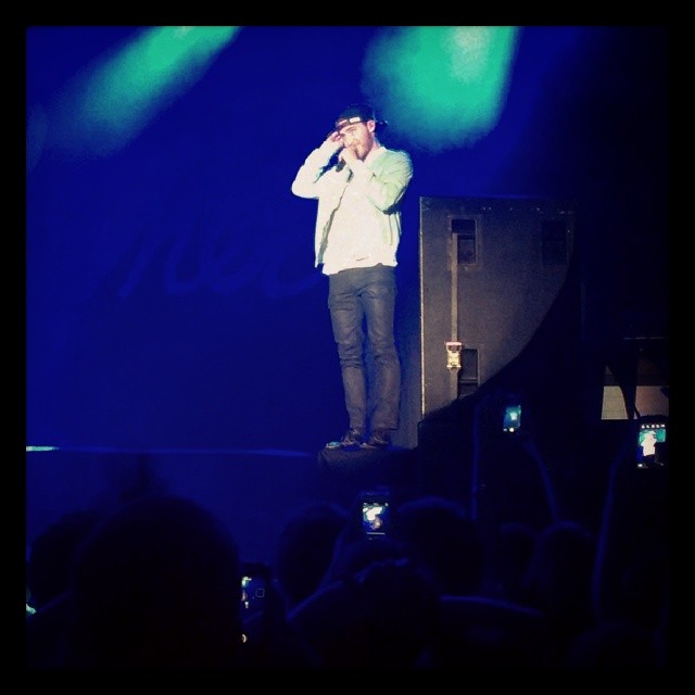 Mike Posner performing at Thiel College in Greenville, PA 4/25/14
