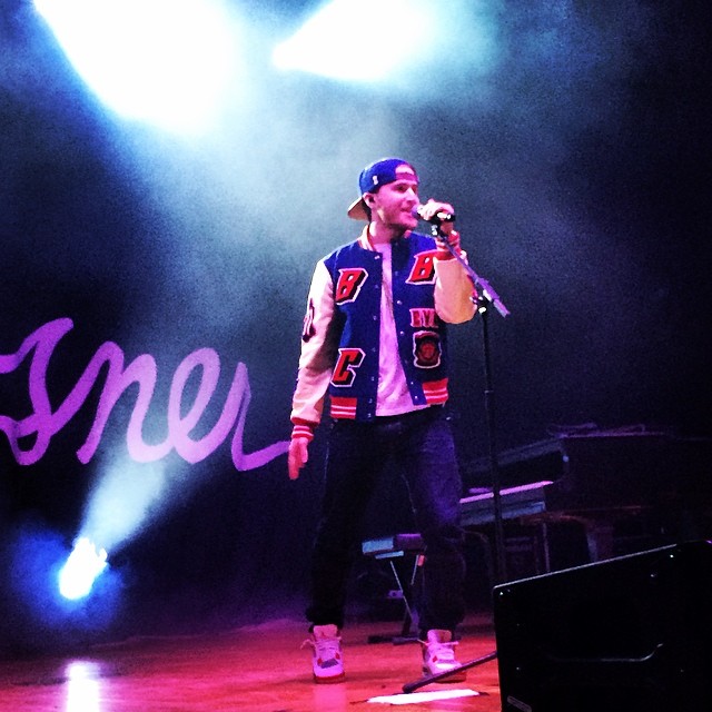 Mike Posner performing at Thiel College in Greenville, PA 4/25/14
Instagram @elliedileva
