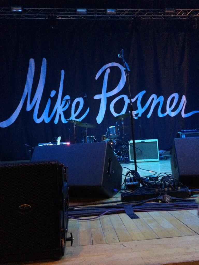 Mike Posner's stage at Thiel College in Greenville, PA 4/25/14
