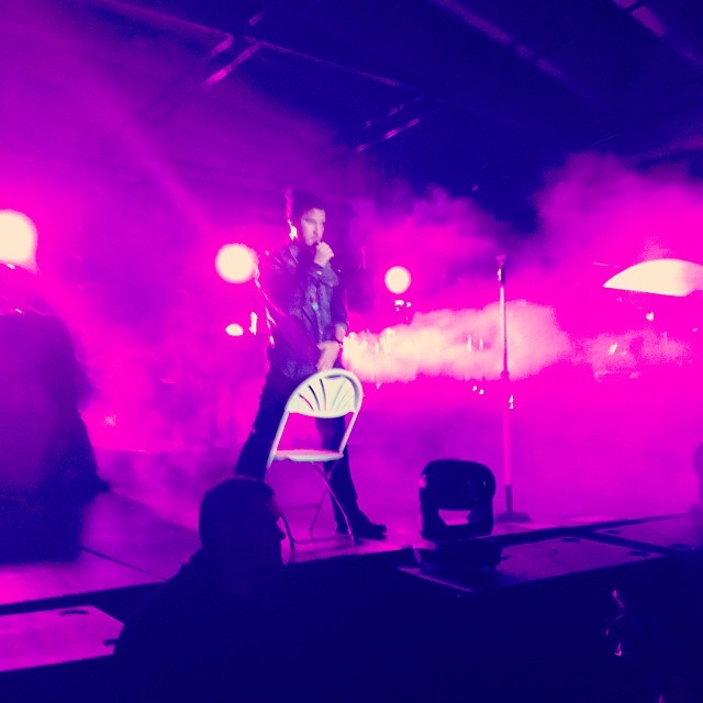 Mike Posner performing at Ubahn Music Festival - Cincinnati, OH 11/17/13
Instagram @kaleenastar
