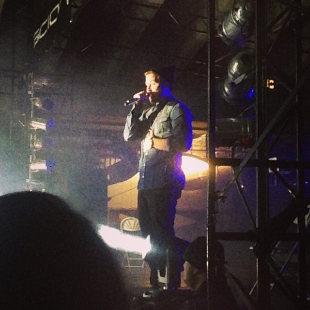 Mike Posner performing at Ubahn Music Festival - Cincinnati, OH 11/17/13
Instagram @abbeyw0lfe
