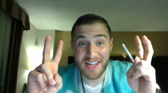 Mike Posner did a live Ustream Q&A with his fans 7/16/13
