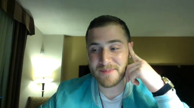 Mike Posner did a live Ustream Q&A with his fans 7/16/13
