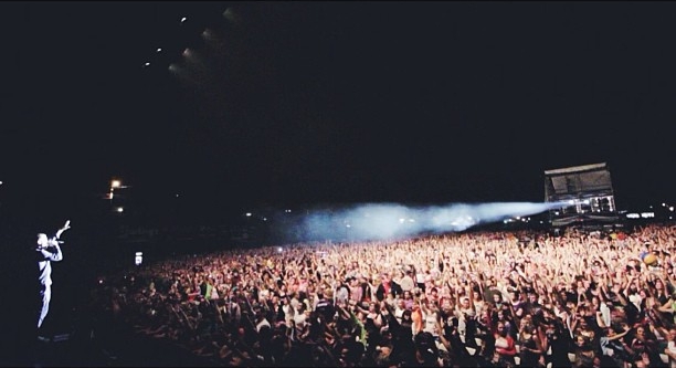 Mike Posner performing on the Warrior Tour in Bangor, ME 8/30/13
Photo by Greg Petersen
Instagram @gregorypetersen
