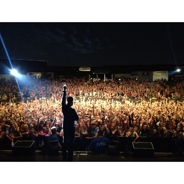 Mike Posner performing on the Warrior Tour in Columbus, OH 8/27/13
Photo by Mike Posner
