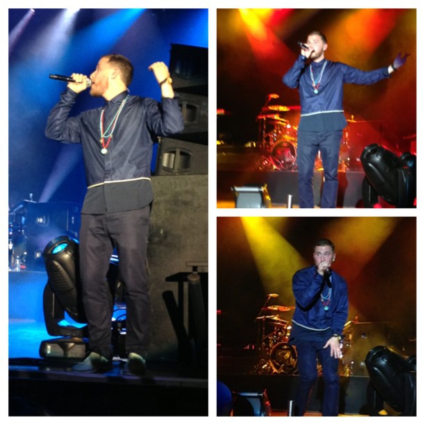 Mike Posner performing on the Warrior Tour in Columbus, OH 8/27/13
Instagram @rachelcox13
