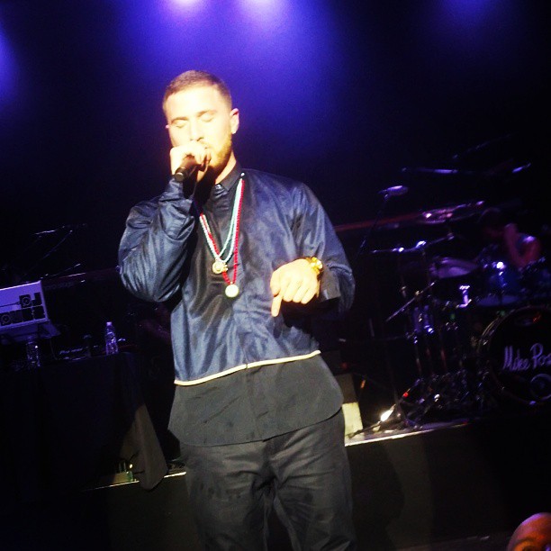 Mike Posner performing on the Warrior Tour in Milwaukee, WI 8/21/13
Instagram @rae1228
