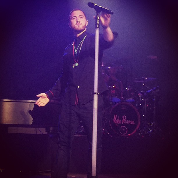 Mike Posner performing on the Warrior Tour in Springfield, IL 8/17/13
Instagram.com @leahdoneghuee
