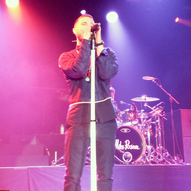 Mike Posner performing on the Warrior Tour in St. Paul, MN 8/19/13
Instagram.com @shabalabala29
