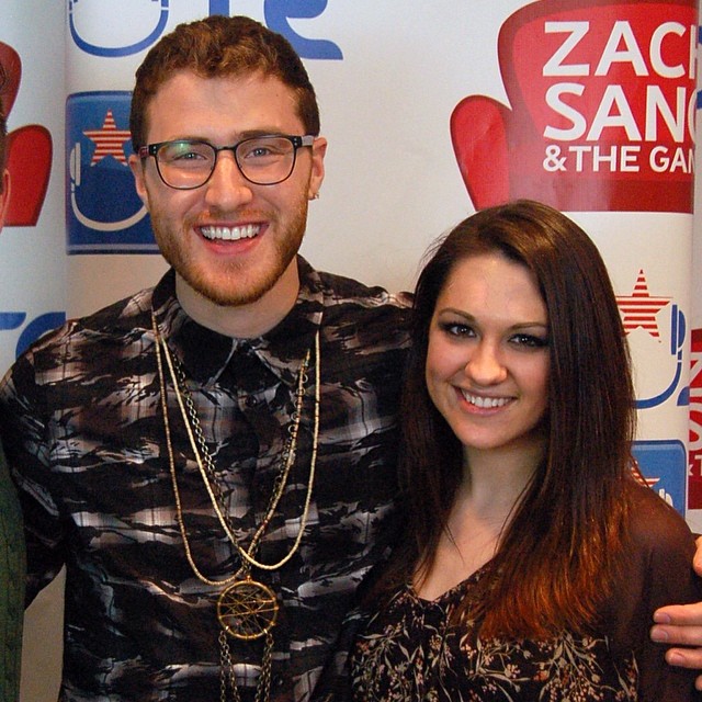 Mike Posner with Hannah of Zach Sang and The Gang Show in New York, NY 3/17/14
Instagram @hannahradio1
