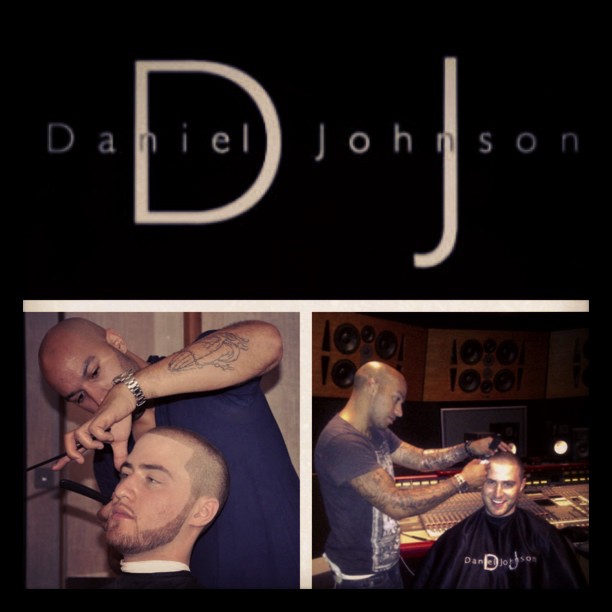 Daniel Johnson the Barber with Mike Posner
Instagram @djohnson_salon
