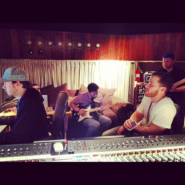 Mike Posner in the studio 3/20/13
